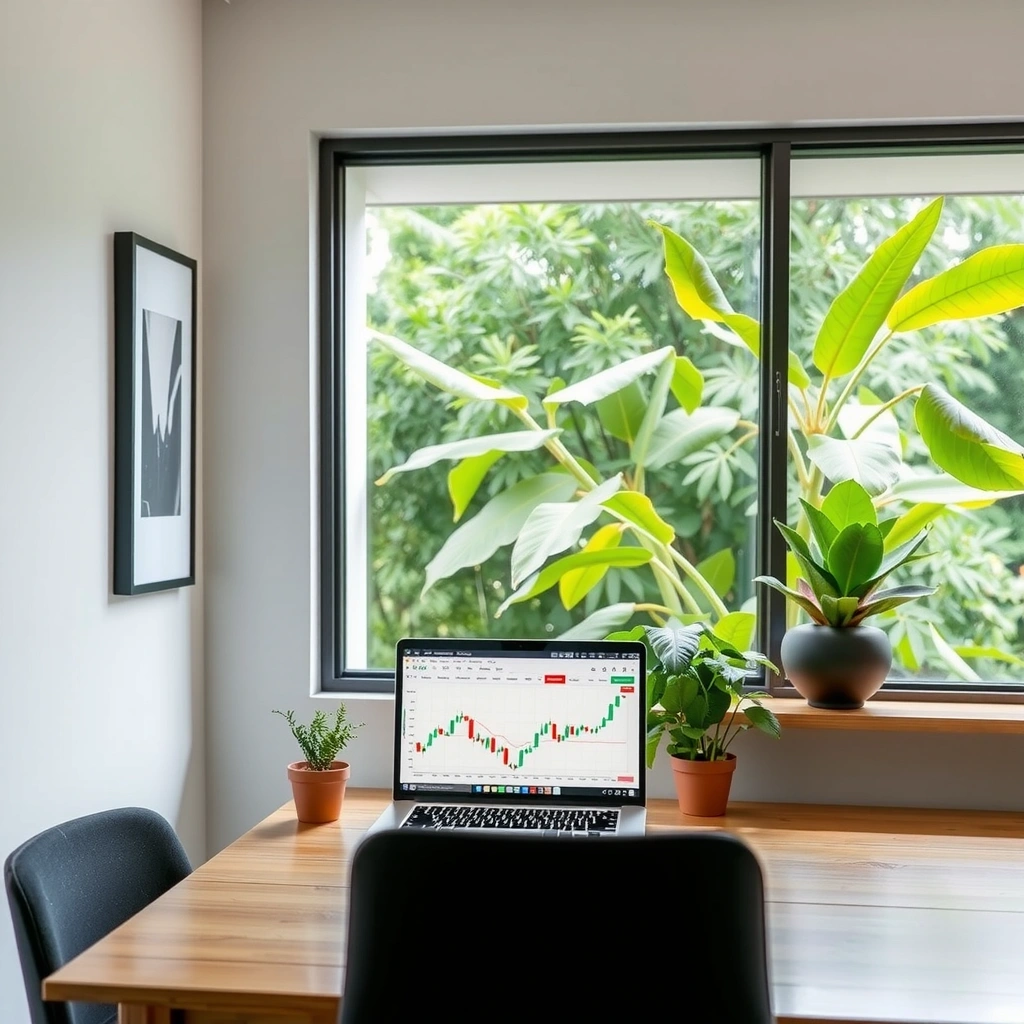 Entorno de trabajo enfocado y sereno